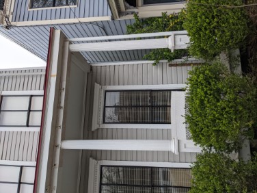 porch with fascia soffit and columns replaced